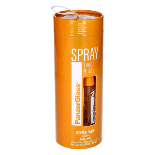 Produktbild Displayschutzglas - Panzerglas Spray Twice A Day Displayreiniger Spray 8 und 100ml inkl. Micorfasertuch