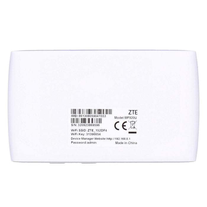 ZTE MF920U 4G LTE WLAN Hotspot weiß