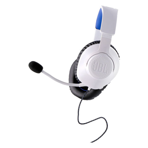 Produktbild Gaming-Headset - JBL Quantum 100P Gaming Over-Ear Kopfhörer weiß/blau kabelgebunden