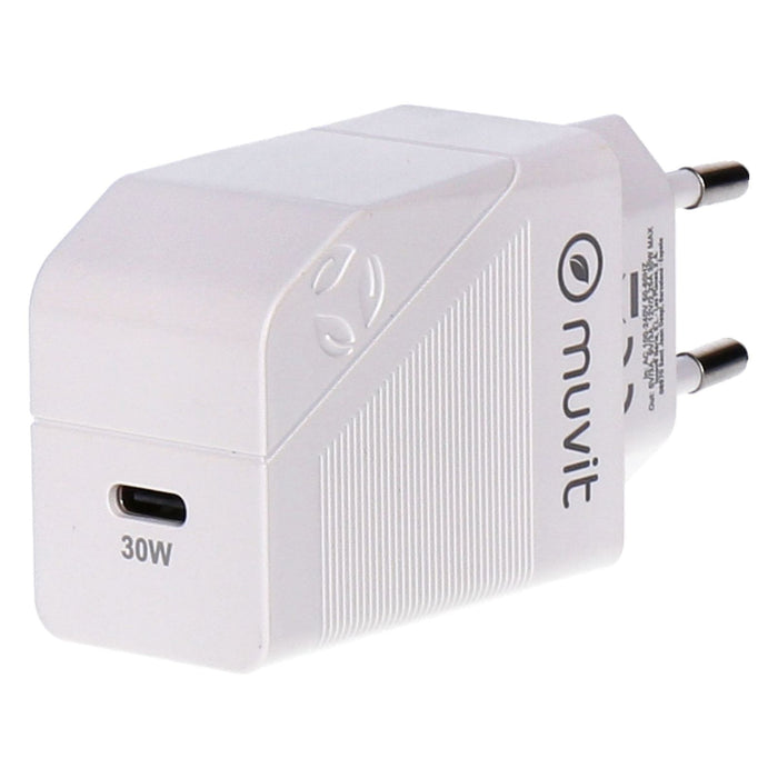 Muvit Ladegerät 30W Smart Ladegerät USB-C weiß