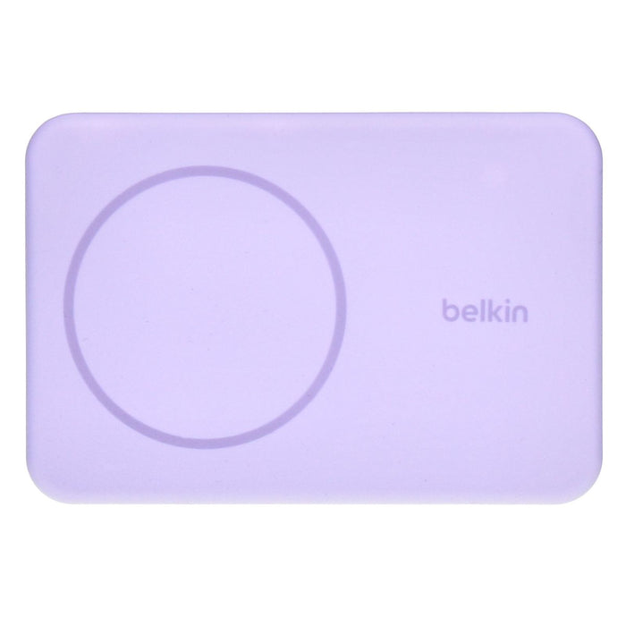Belkin BoostCharge magnetische Powerbank 5K Stand 5000mAh kompatibel mit MagSafe  flieder