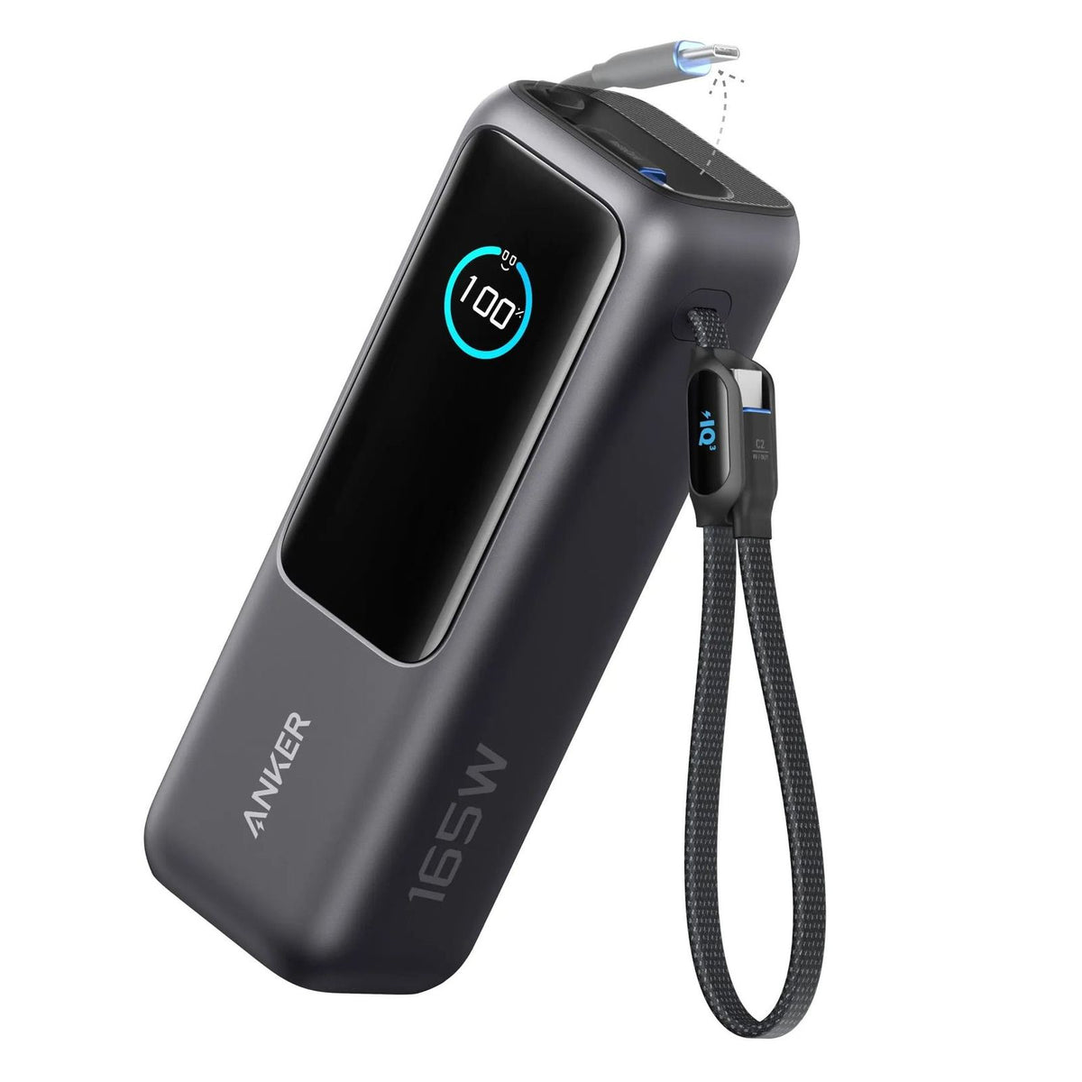 Produktbild Powerbank - Anker A1695H11 Powerbank 25000 mAh USB-C Kabel 165W 3x USB-C Ports Schwarz