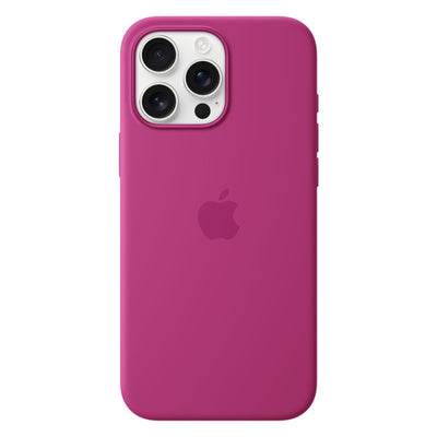 Silikon Case mit MagSafe Fuchsia passend für iPhone 16 Pro Max