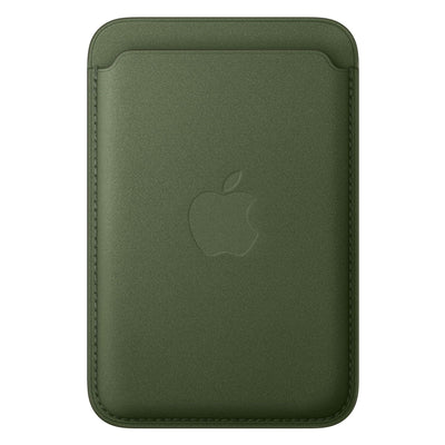 iPhone Feingewebe Wallet Moos grün mit Magsafe
