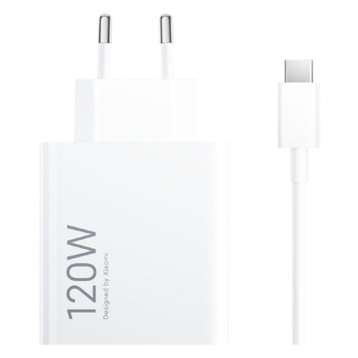 Produktbild Schnelllade-Gerät - Xiaomi HyperCharge Combo Ladegerät 120 W weiß USB-A + USB-C Kabel