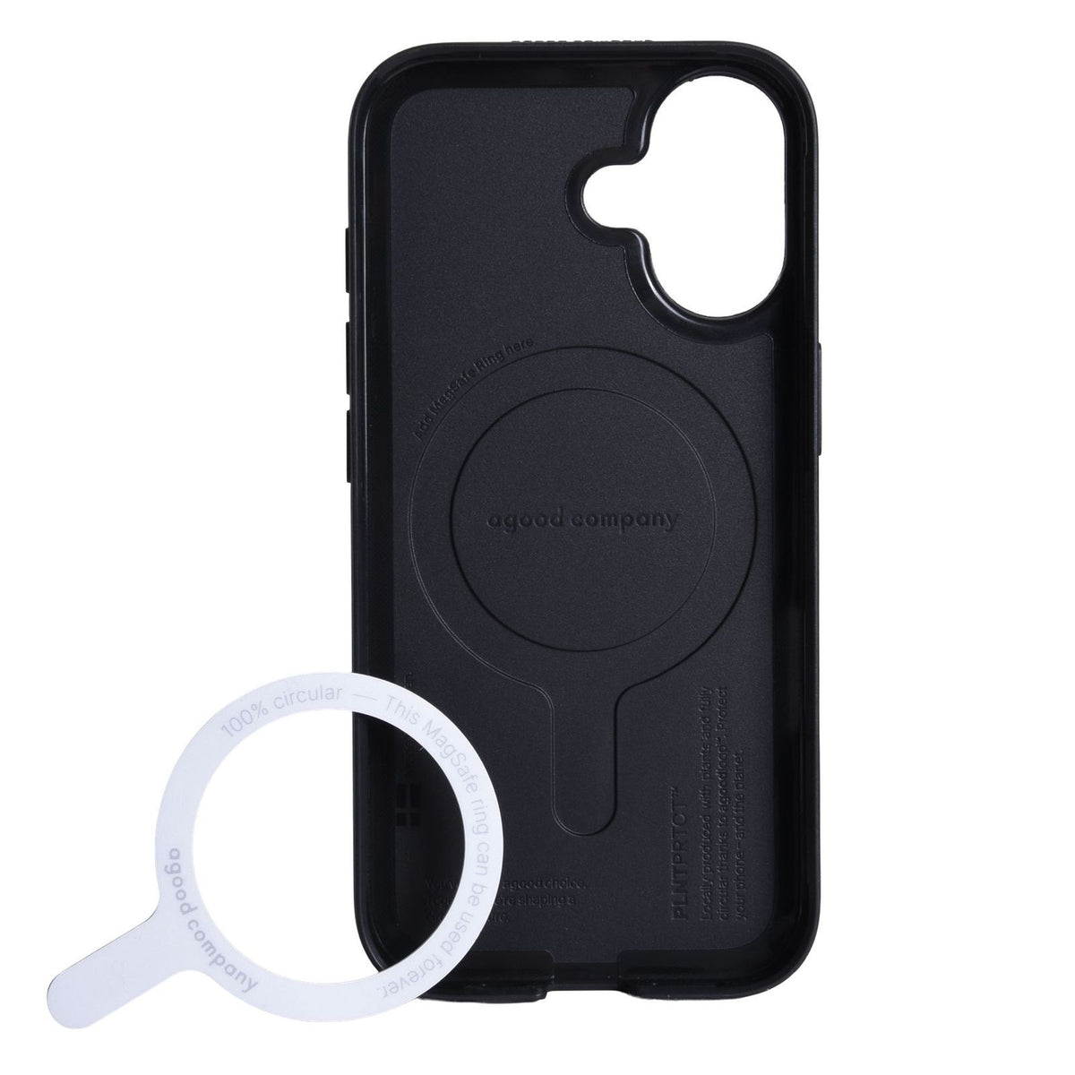 Produktbild Smartphone-Hülle - agood company PLANTPRTCT Case schwarz passend für iPhone 17 mit Magsafe