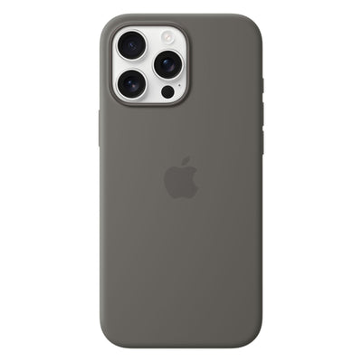 Silikon Case Steingrau passend für iPhone 16 Pro Max mit Magsafe