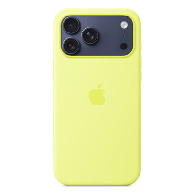 Silikon Case mit Magsafe Neongelb passend für iPhone 17 Pro Max