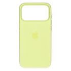 Apple Silikon Case mit Magsafe Neongelb passend für iPhone 17 Pro Max