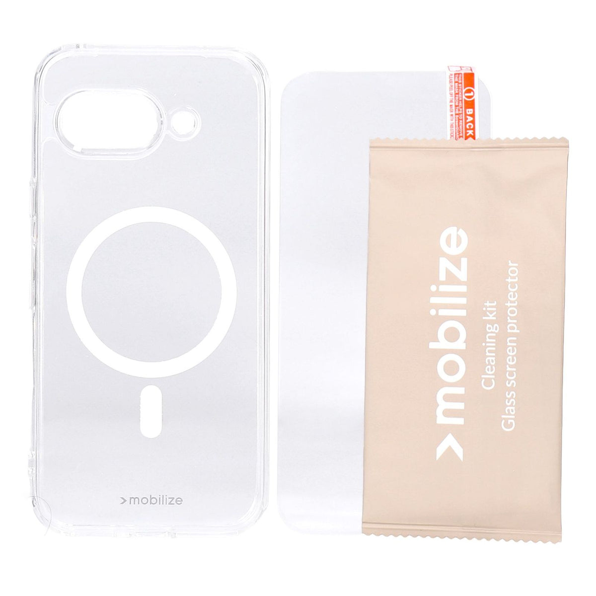 Produktbild Smartphone-Hülle - Mobilize Protection Pack passend für Google Pixel 9a Clear Case und Displayschutz