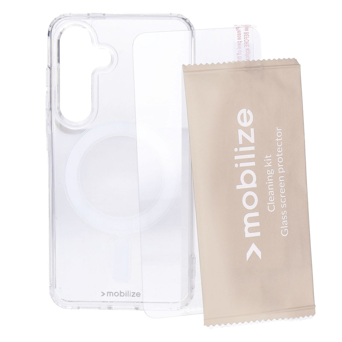 Produktbild Smartphone-Hülle - Mobilize Protection Pack passend für Samsung S24 Clear Case und Displayschutz
