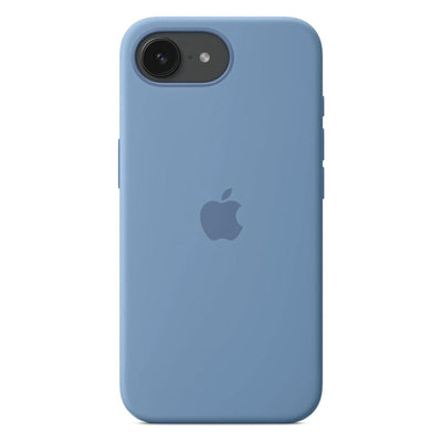 iPhone 16E Silikon Case Winter blau