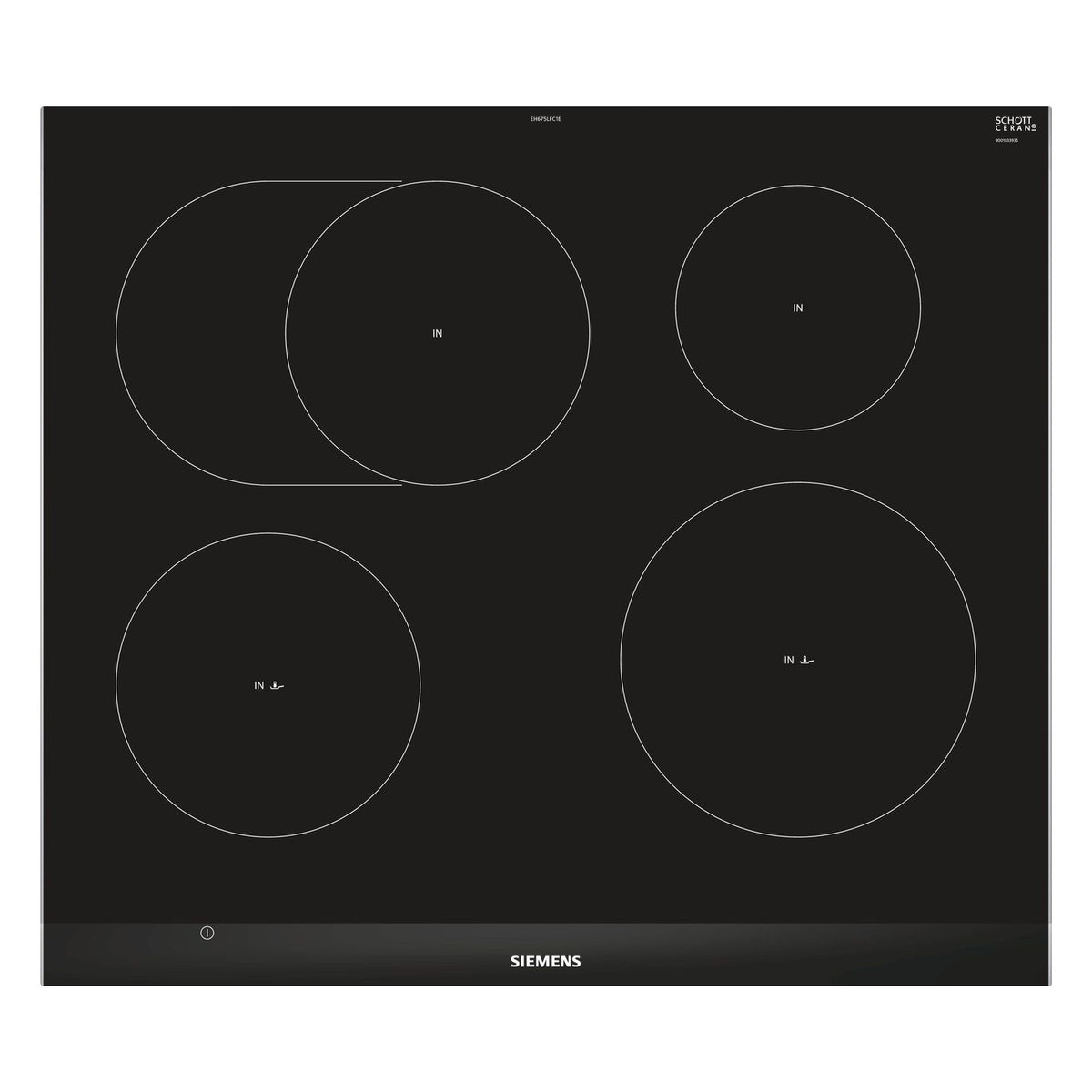 Produktbild Induktions-Kochfeld - Siemens iQ300 EH675LFC1E Induktionskochfeld Glaskeramik 60 cm