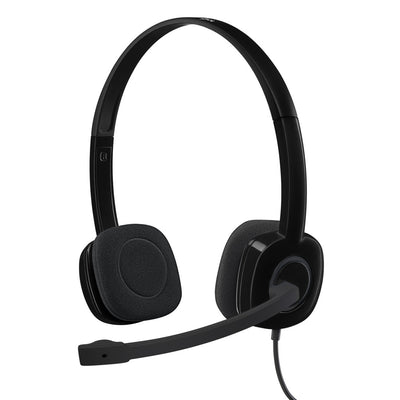 H151 Kopfhörer Verkabelt Kopfband Büro/Callcenter Schwarz