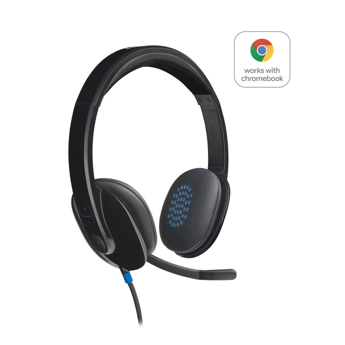 Logitech H540 USB Computer Headset Kopfhörer Verkabelt Kopfband Büro/Callcenter USB Typ-A