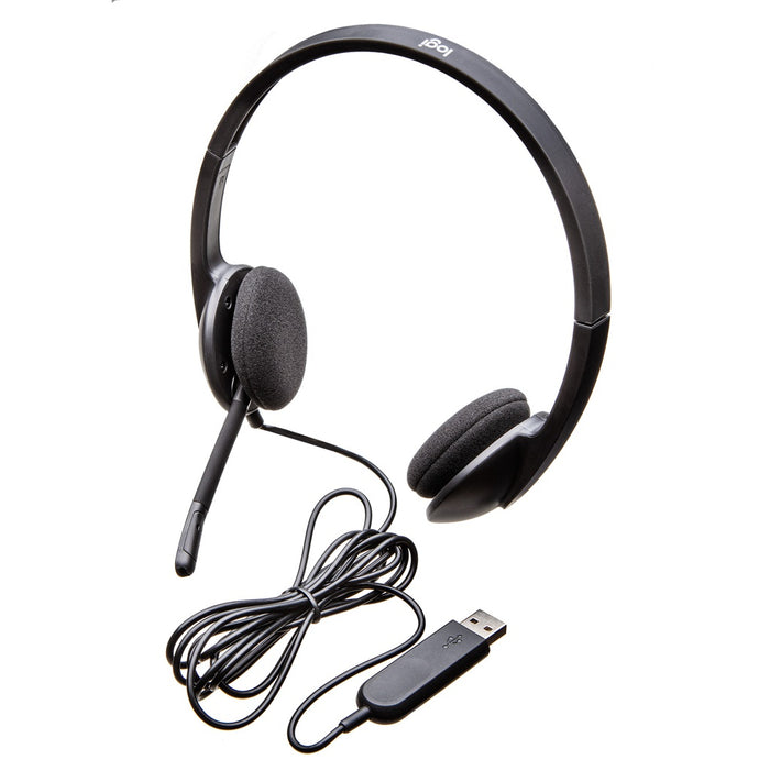 Logitech H340 USB Computer Headset Kopfhörer Verkabelt Kopfband Büro/Callcenter USB Typ-A