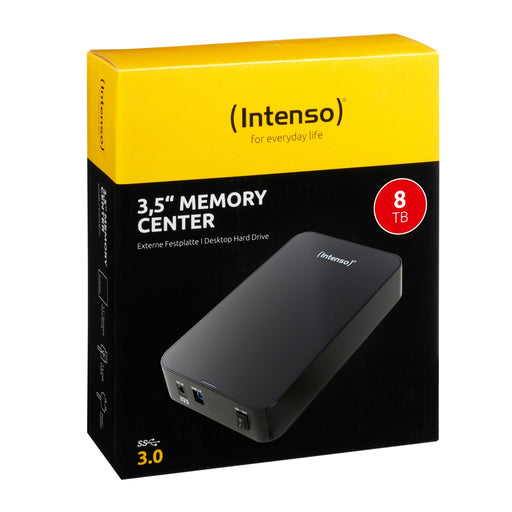 Produktbild externe HDD-Festplatte - Intenso Memory Center Externe Festplatte 8000 GB Schwarz