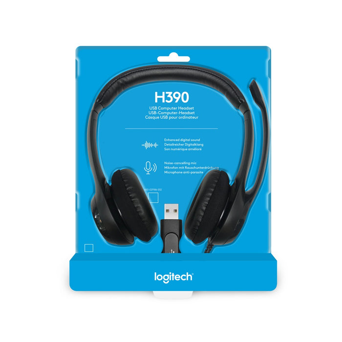 Logitech LGT-H390 USB-Computer-Headset Grafit