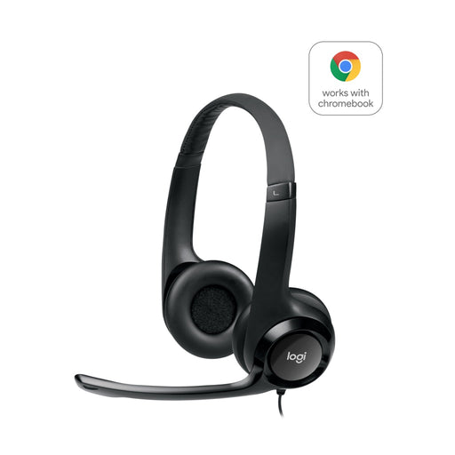 Produktbild PC-Headset - Logitech LGT-H390 USB-Computer-Headset Grafit