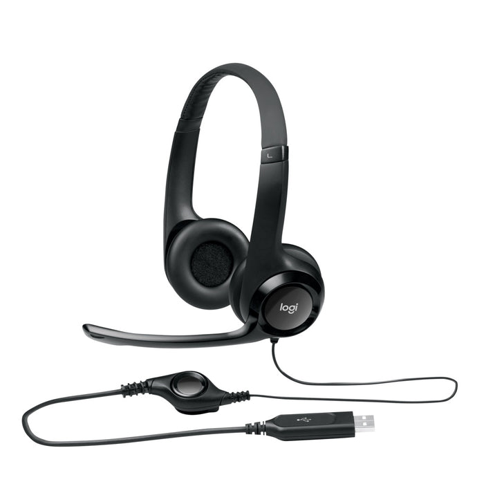 Logitech LGT-H390 USB-Computer-Headset Grafit