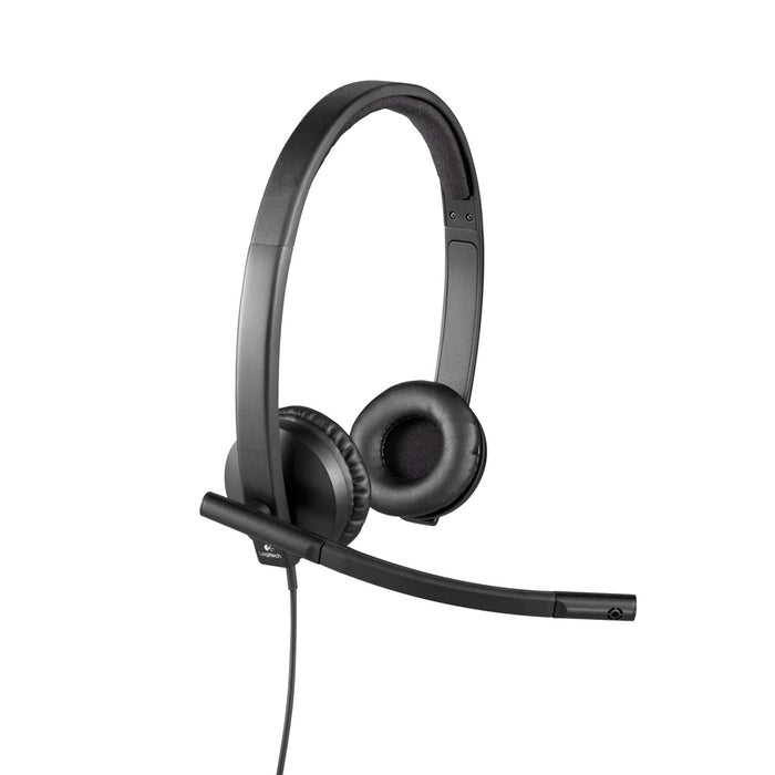 Logitech USB Headset H570e Kopfhörer Verkabelt Kopfband Büro/Callcenter Schwarz