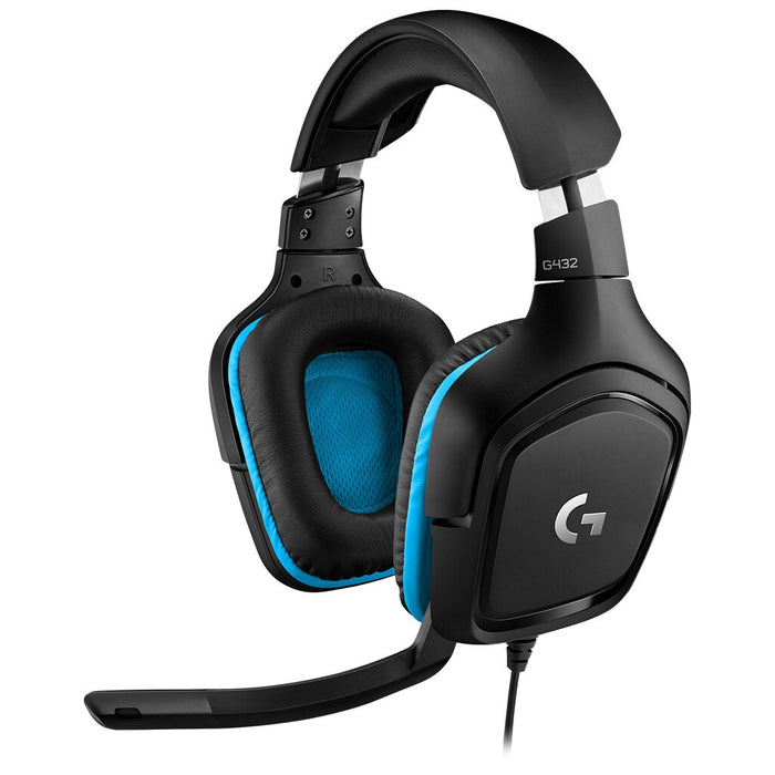 Logitech G432 Wired 7.1 Surround Gaming Headset Schwarz