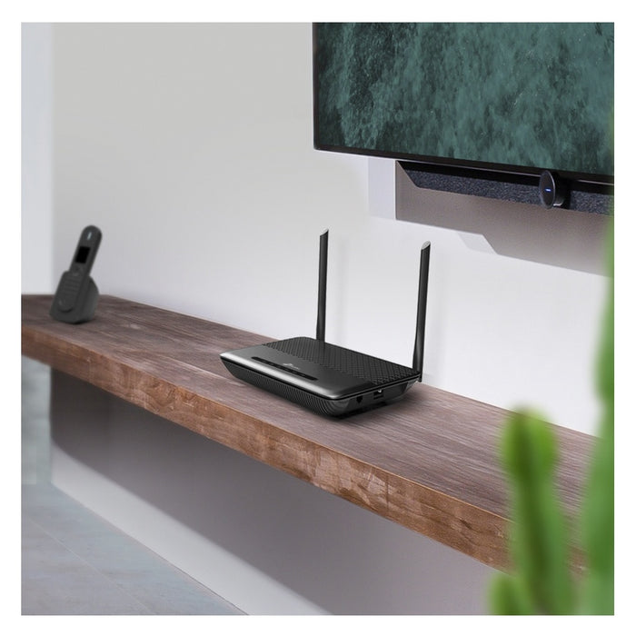 TP-Link TD-W9960V WLAN-Router Gigabit Ethernet Einzelband (2,4GHz) 4G Schwarz