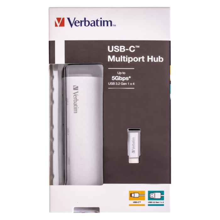 Verbatim USB-C Multiport-Hub 4-Port USB 3.2 Gen 1