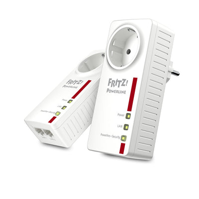 FRITZ!Powerline 1220E 1200 Mbit/s Eingebauter Ethernet-Anschluss Weiß 2 Stück(e)