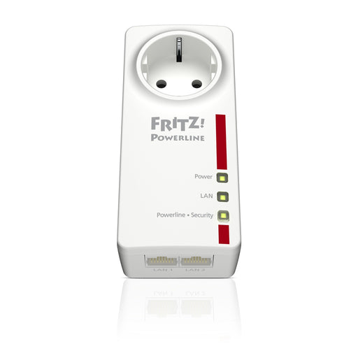 Produktbild WLAN-Router - AVM FRITZ!Powerline 1220E 1200 Mbit/s Eingebauter Ethernet-Anschluss Weiß 2 Stück(e)