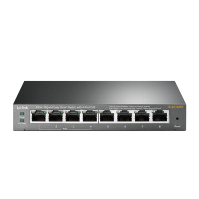 TL-SG108PE Unmanaged Gigabit Ethernet (10/100/1000) Power over Ethernet (PoE) Schwarz