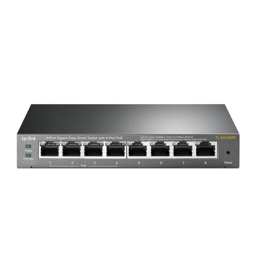 Produktbild Netzwerk-Switch - TP-Link TL-SG108PE Unmanaged Gigabit Ethernet (10/100/1000) Power over Ethernet (PoE) Schwarz