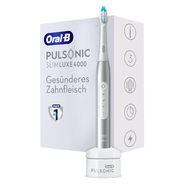 Oral-B Pulsonic Slim Luxe 4000 Erwachsener Ultraschall-Zahnbürste Platin