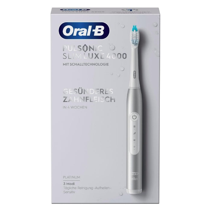 Oral-B Pulsonic Slim Luxe 4000 Erwachsener Ultraschall-Zahnbürste Platin