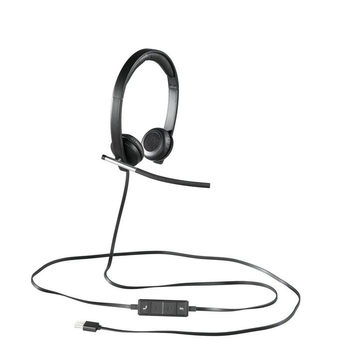 Logitech USB Headset Stereo H650e Kopfhörer Verkabelt Kopfband Büro/Callcenter Schwarz, Silber