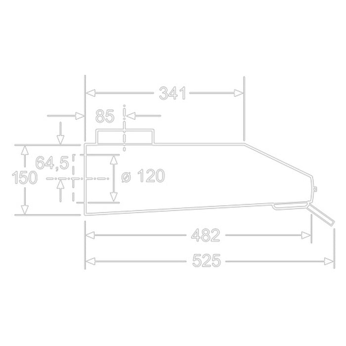 Siemens LU63LCC20 Dunstabzugshaube Eingebaut Weiß 350 m³/h D