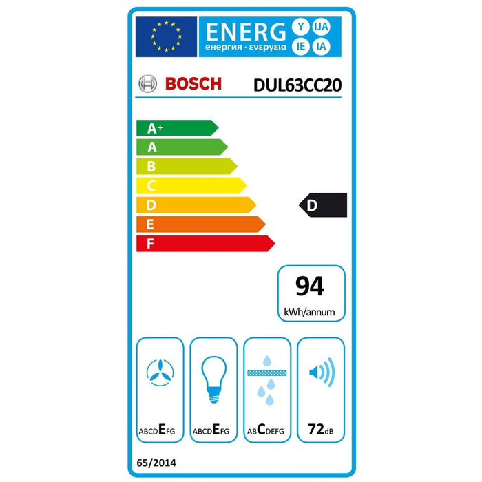 Bosch DUL63CC20 Unterbau-Dunstabzugshaube Serie 4 60cm weiß