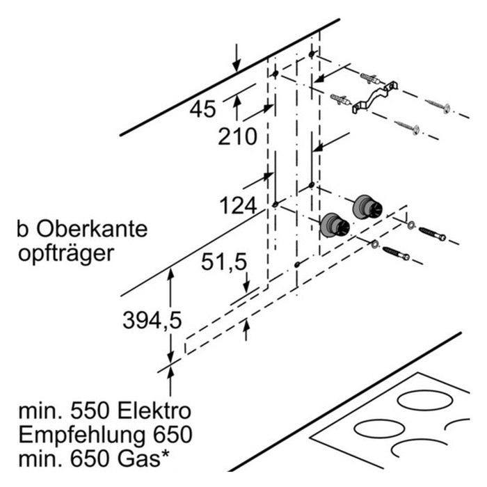 Bosch DWB67CM50 Wandesse 60cm Edelstahl