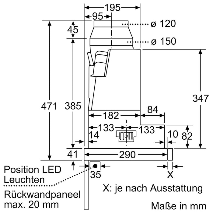 Neff D49ML54X1 Flachschirmhaube 90cm Edelstahl - 3 Stufen + 2 Intens