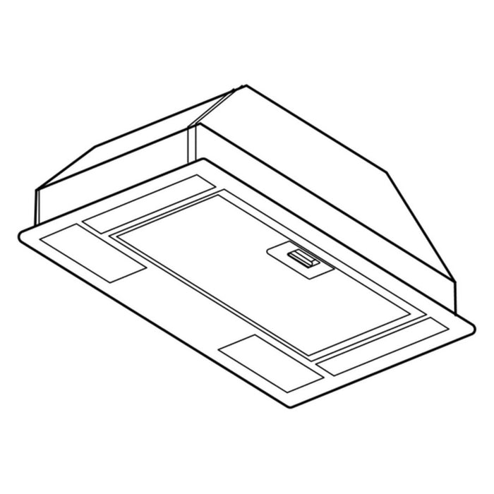 Neff DNAA511C Dunstabzugshaube eingebaut Edelstahl 300 m³/h D