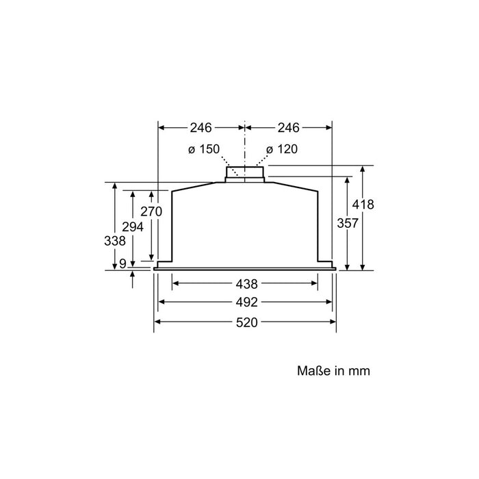 Bosch DHL575C Lüfterbaustein Serie6 für Dunstabzugshaube Edelstahl