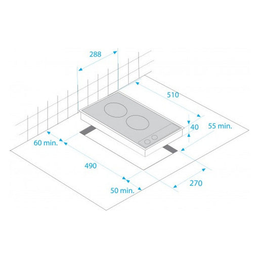 Produktbild Induktions-Kochfeld - Beko HDMI 32400 DTX Induktionskochfeld