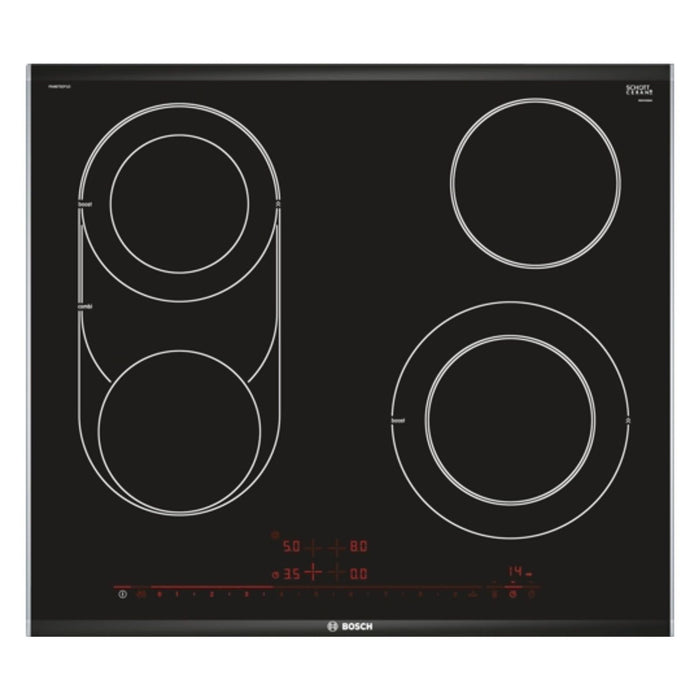 Bosch Serie 8 PKM675DP1D Kochfeld Schwarz, Edelstahl Integriert Keramik 4 Zone(n)