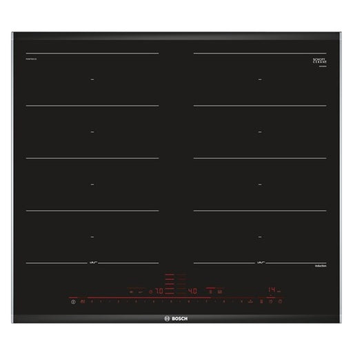 Produktbild Induktions-Kochfeld - Bosch PXX675DC1E Kochfeld Schwarz, Edelstahl Integriert Zonen-Induktionskochfeld 4 Zone(n)