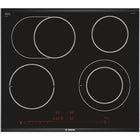 Bosch Serie 8 PKN675DP1D Glaskeramik-Kochfeld integriert 60cm 4 Zonen Schwarz, Edelstahl