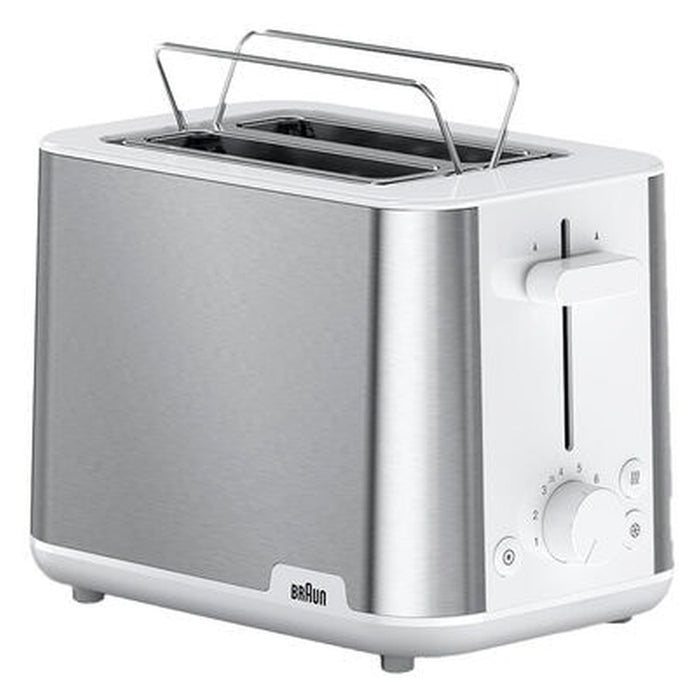 Braun PurShine HT 1510 2-Scheiben Toaster 900 W Edelstahl / Weiß