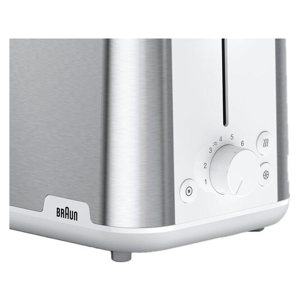 Produktbild Toaster - Braun PurShine HT 1510 WH 2-Scheiben-Toaster 900 W Edelstahl, Weiß
