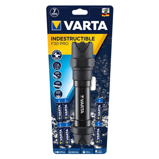 Produktbild LED Blinklicht - Varta INDESTRUCTIBLE F30 PRO Schwarz Hand- Blinklicht LED