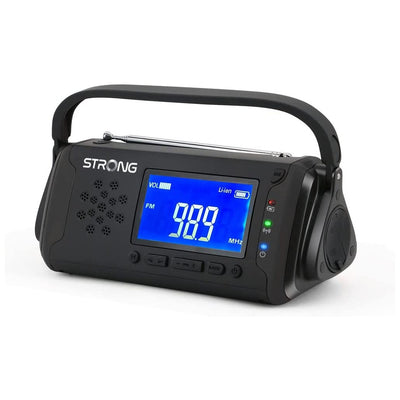EPR 1500 Solar/Kurbel Notfallradio schwarz UKW/USB/LED-Lampe/Li-Akku