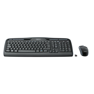 Wireless Combo MK330 Tastatur Maus enthalten USB QWERTZ Deutsch Schwarz